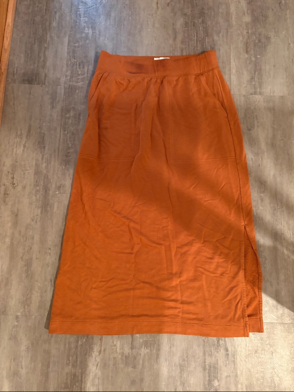 Lou & Grey Rust Orange Maxi Knit Skirt